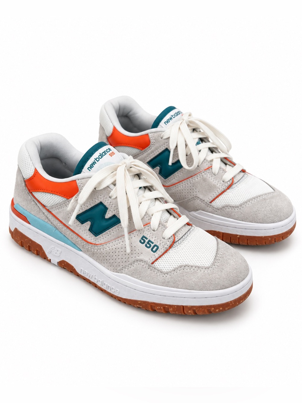 New Balance • Size 7 Women’s 550 “Sea Salt Verdigris” RESCUED PAIR